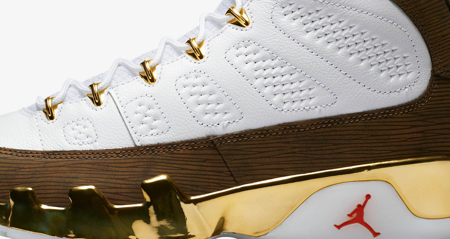 AJ9,Air Jordan 9,302370-122  极致奢华细节！Air Jordan 9 “Mop Melo” 本周正式上架