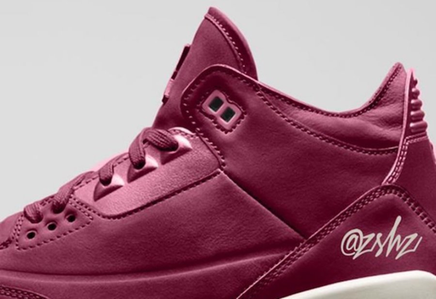 Air Jordan 3,AJ3,AH7859-600,发售  酒红麂皮！Air Jordan 3 “Bordeaux” 将于 9 月登场