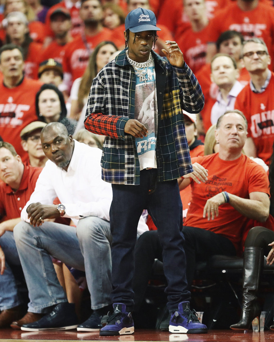 Travis Scott,Air  首度曝光！Travis Scott 上脚全新紫色 Air Jordan 4