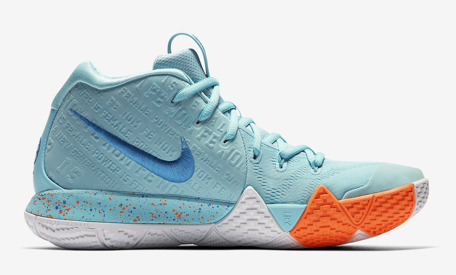 Nike, Kyrie 4,943806-402,发售  Tiffany 蓝配色！全新清爽 Kyrie 4 下周发售！