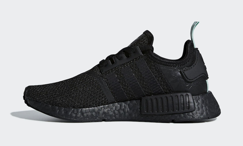 adidas,NMD R1,AQ1102,发售  纯黑搭配薄荷绿！NMD R1 全新配色下月发售