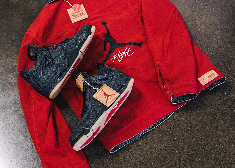 发售,Levis,Air Jordan 4,AO2571-1  国内发售日期确定！Levis x AJ4 官方高清美图抢先看