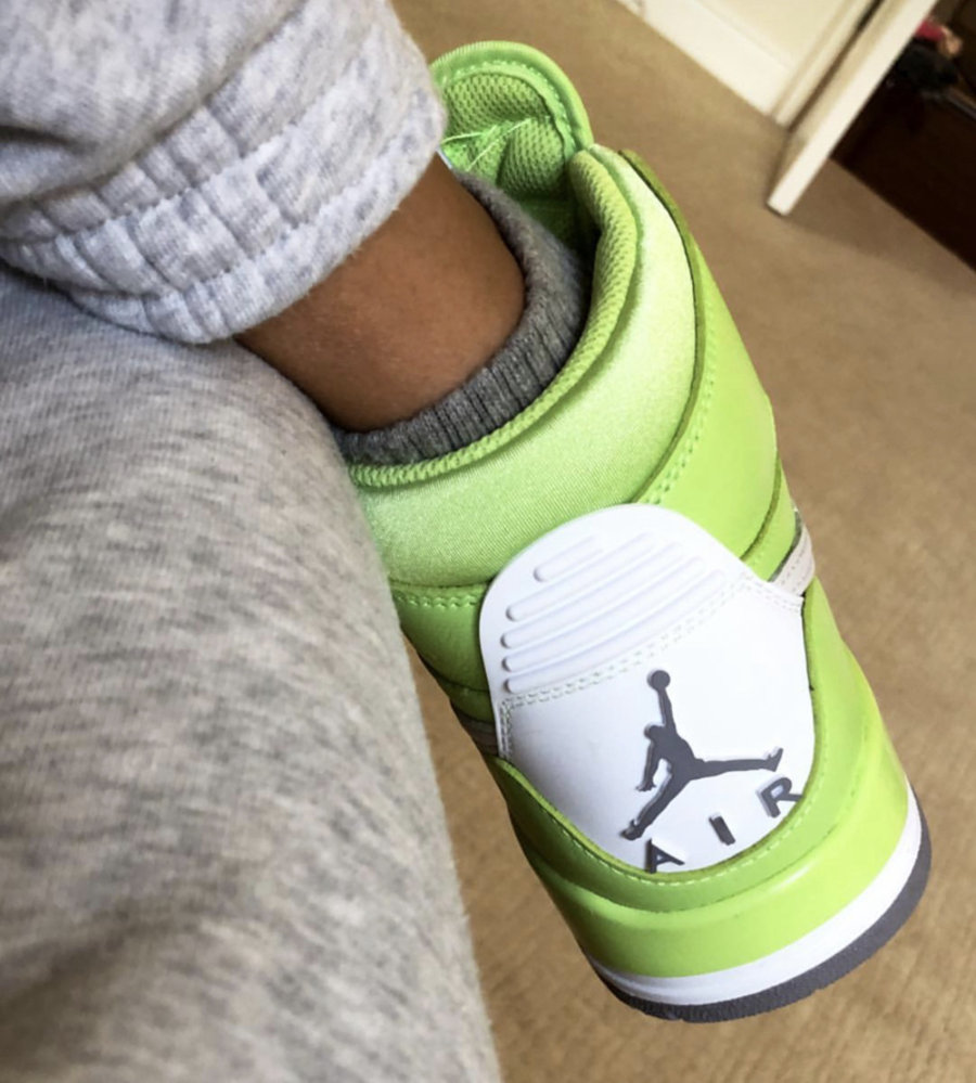 Jordan Legacy 312,发售,上脚,明星  侃爷门徒上脚！Jordan Legacy 312 “Ghost Green” 即将发售