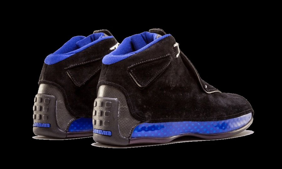 AJ18,Air Jordan 18,AA2494-007,  15 年后经典回归！黑蓝配色 Air Jordan 18 十月正式发售