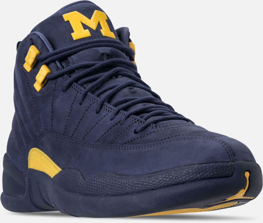 Air Jordan 12,AJ12,BQ3180-407,  6 月 23 日发售！Air Jordan 12 “Michigan” 最新实物近赏
