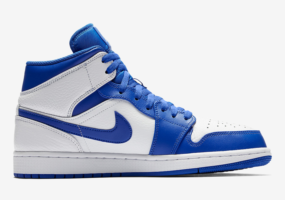 AJ1,Air Jordan 1  又一双百搭首选！白蓝 Air Jordan 1 Mid 官图释出！