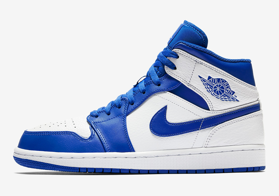 AJ1,Air Jordan 1  又一双百搭首选！白蓝 Air Jordan 1 Mid 官图释出！