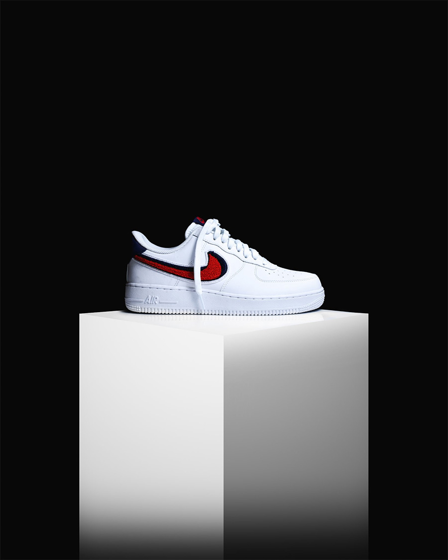 AF1,Air Force 1,Nike AF1 独特的雪尼尔材质！这双 Air Force 1 的大钩有些特别