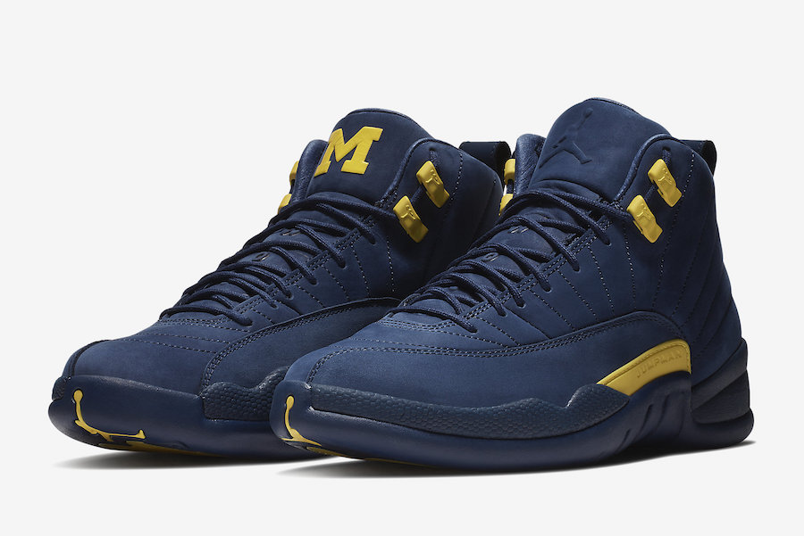 BQ3180-407,AJ12,Air Jordan 12, BQ3180-407 货量如何？密歇根 Air Jordan 12 “Michigan” 美国发售地图来了！