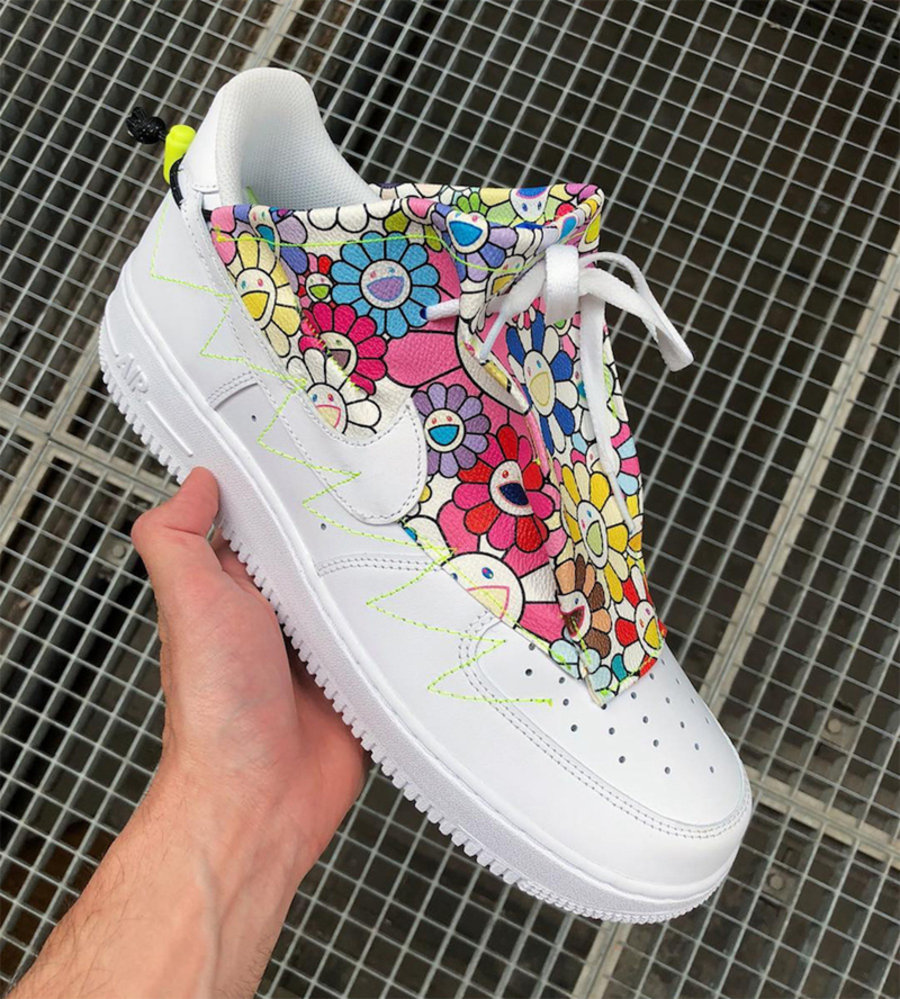 Nike,Air Force 1,上脚  专为村上隆打造！太阳花 Air Force 1 亮相巴黎时装周