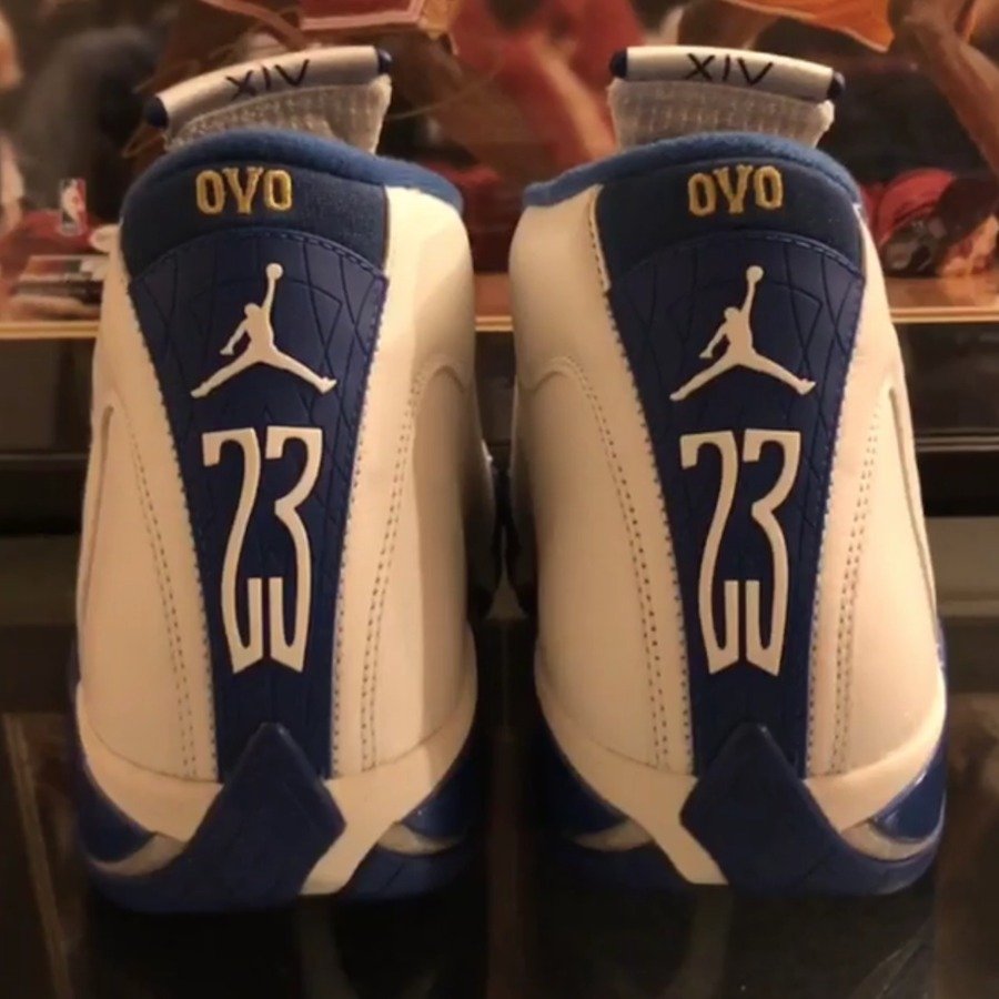 OVO,Drake,Air Jordan 14  猫头鹰再度现身！OVO x Air Jordan 14 PE 实物欣赏！