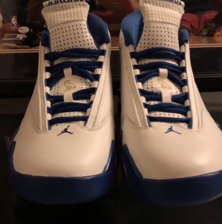 OVO,Drake,Air Jordan 14  猫头鹰再度现身！OVO x Air Jordan 14 PE 实物欣赏！