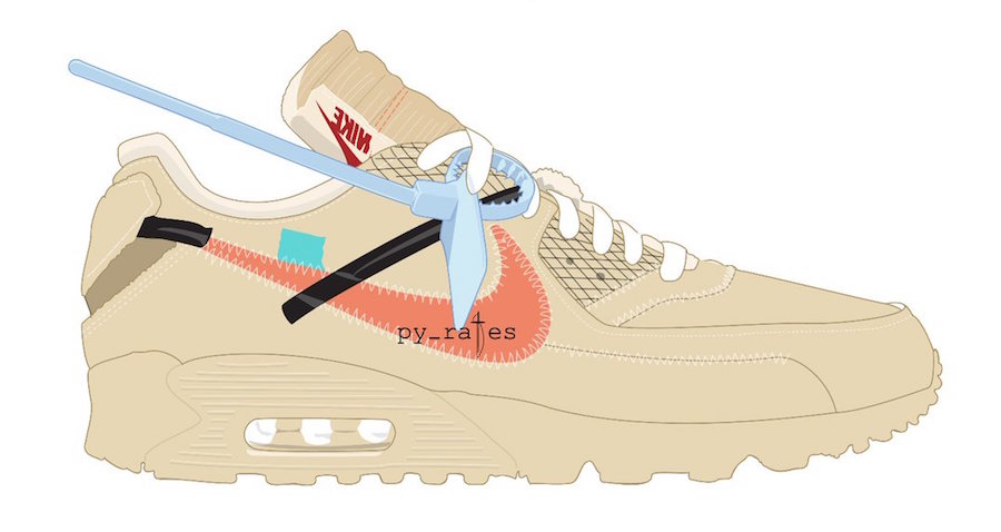 OFF-WHITE,Nike,Air Max 90,发售  效果图首次曝光！全新 OFF-WHITE x Air Max 90 十月发售