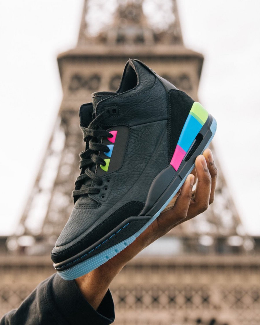 Air Jordan 3,AJ3,AT9195-001,发售  炫彩点缀！Air Jordan 3 “Quai 54” 实物曝光