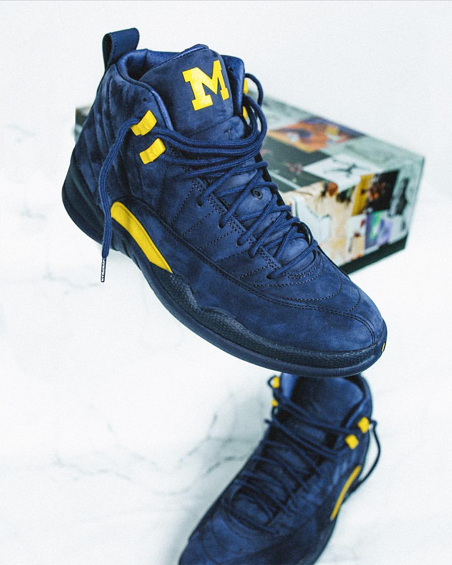 BQ3180-407,AJ12,Air Jordan 12 BQ3180-407 中国区果然没发售！密歇根 Air Jordan 12 上脚效果确实不错！