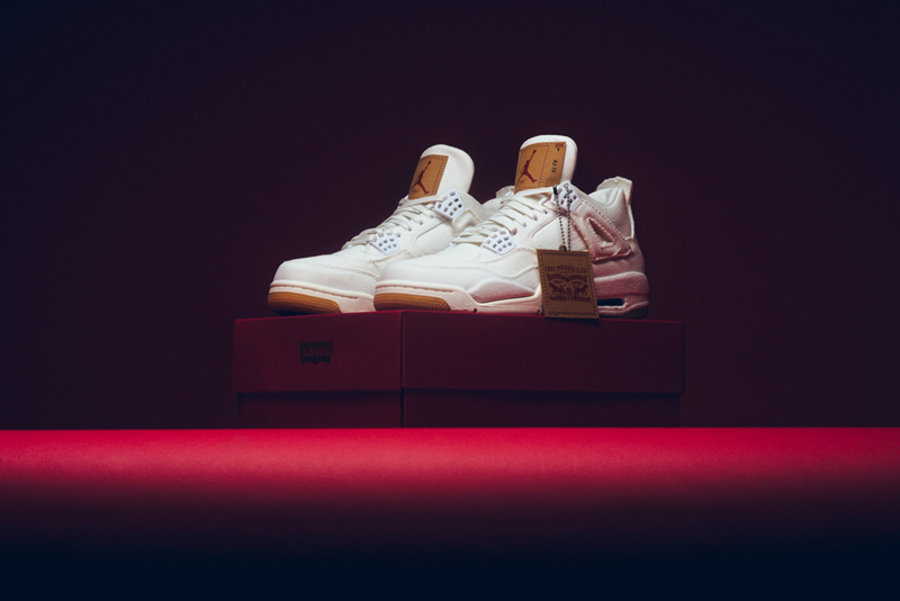 Levi's,Air Jordan 4,AJ4,AO2571  6 月 30 日发售！Levi's x Air Jordan 4 最新实物图赏