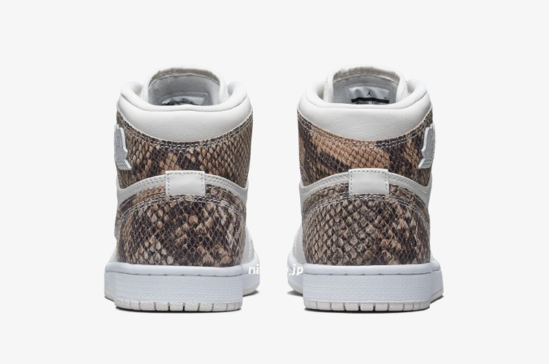 Air Jordan 1,AJ1,AH7389-004,发售  野性蛇纹皮革！Air Jordan 1 白蛇配色将于下月发售