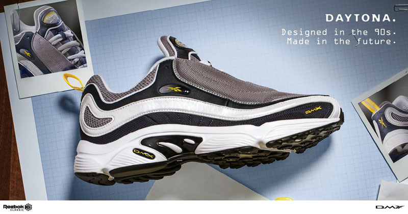 Reebok,DMX Daytona OG,发售,上脚  极致复古运动鞋！Reebok DMX Daytona OG 下月回归