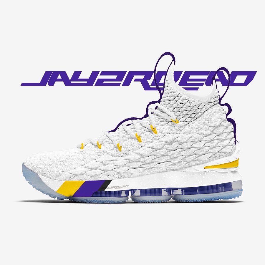 球鞋,趣闻,丨,LeBron,湖,人,配色,2.5,次元,不  球鞋趣闻丨LeBron 15 湖人配色假想图！你没见过的 2.5 次元球鞋！