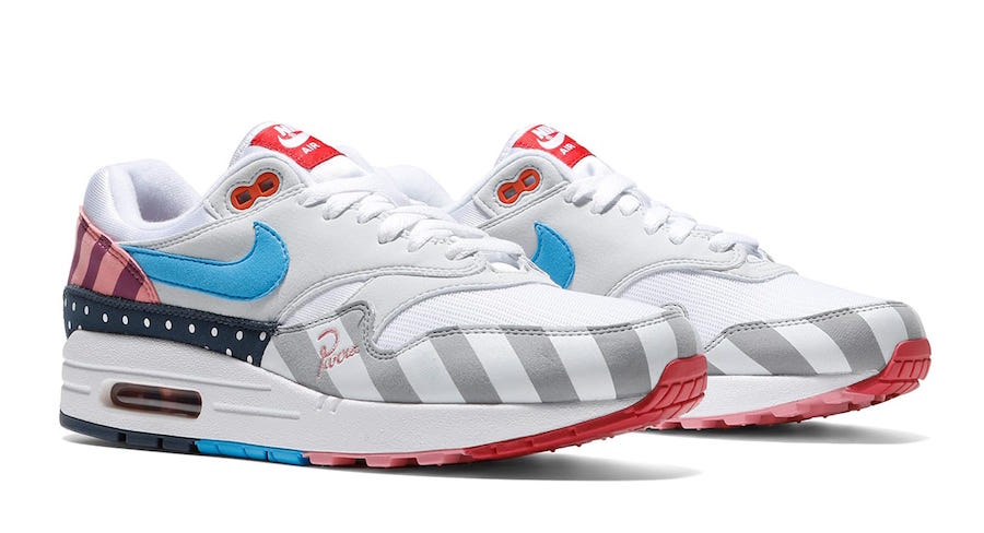 Nike,Air Max 1,Parra  条纹 + 波点元素！拼接撞色 Parra x Air Max 1 将于本月发售！