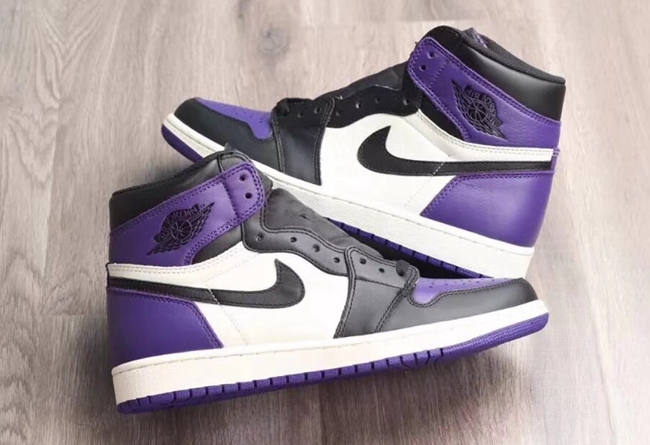 AJ1,Air Jordan 1,555088-501,55  黑紫 + 黑绿脚趾简直骚炸天！今年九月你就能这么穿！