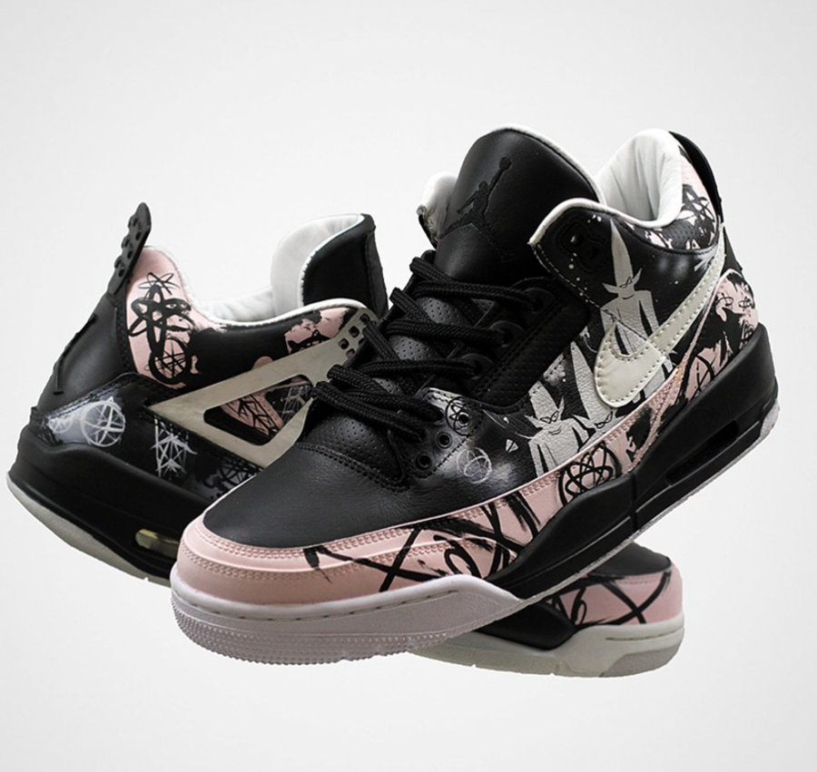 Air Jordan 3,Air Jordan 4,球鞋定制  致敬传奇 Dunk！Air Jordan 3 & 4 涂鸦定制欣赏