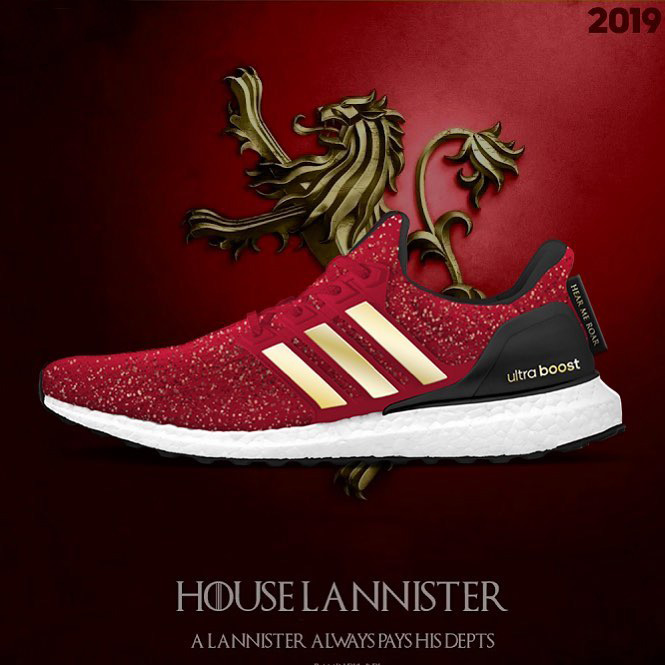 adidas,adidas UltraBoost,发售  《权利的游戏》x adidas 联名！UltraBoost “Lannister” 效果图曝光