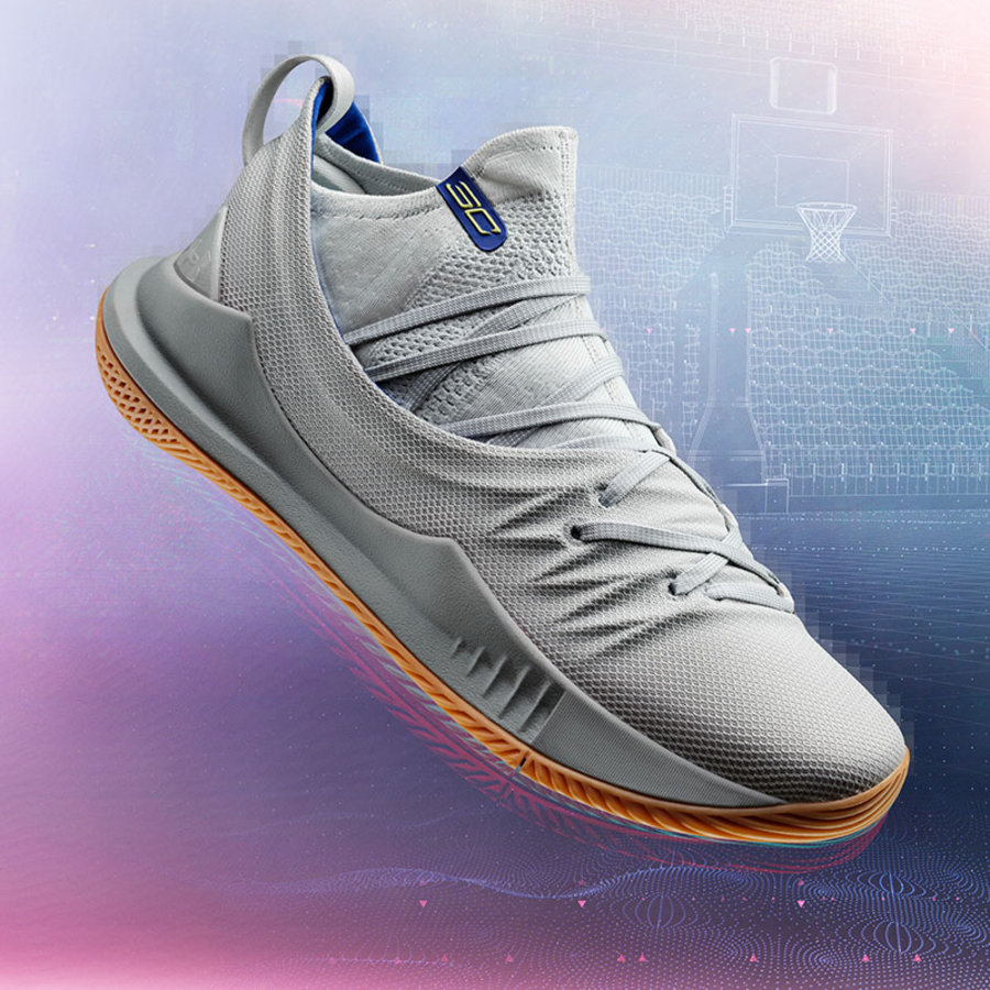Under Armour,Curry 5  全新配色登场！UA Curry 5 “Grey/Gum” 官网现已发售