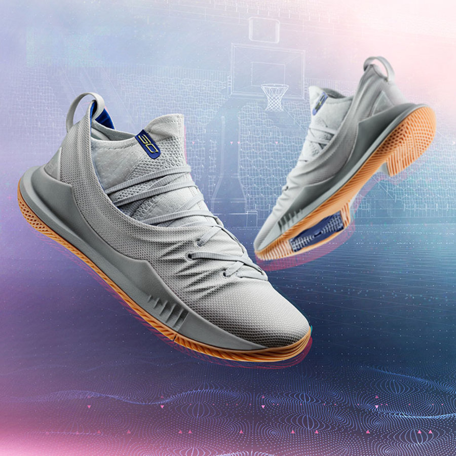 Under Armour,Curry 5  全新配色登场！UA Curry 5 “Grey/Gum” 官网现已发售