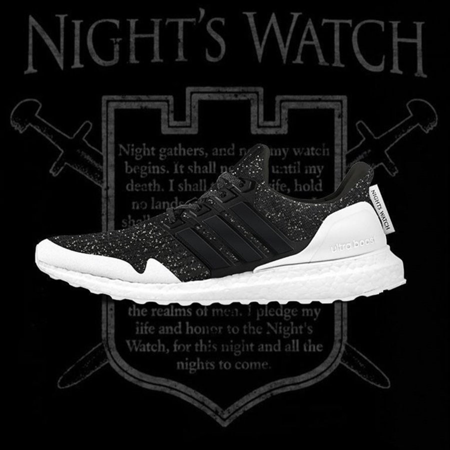adidas,Ultra Boost  黑白奥利奥！《权利的游戏》 x Ultra Boost 守夜人配色曝光