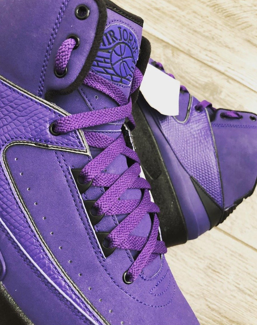 AJ2,Air Jordan 2  风骚星空紫！稀有版本 AJ2 “Purple Rain” 实物曝光