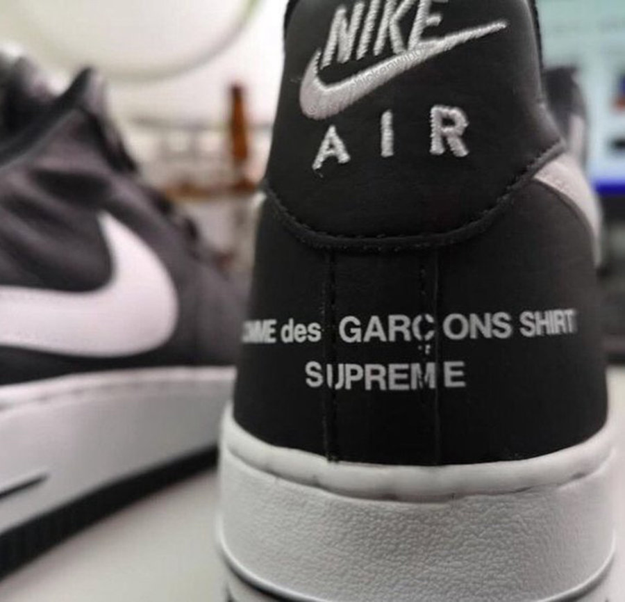 Supreme,CDG,Air Force 1  断勾设计！Supreme x CDG x Air Force 1 最新实物图赏