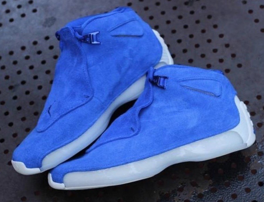 AA2494-801,AA2494-401,AA2494-7   三色同时发售！Air Jordan 18 麂皮系列九月发售