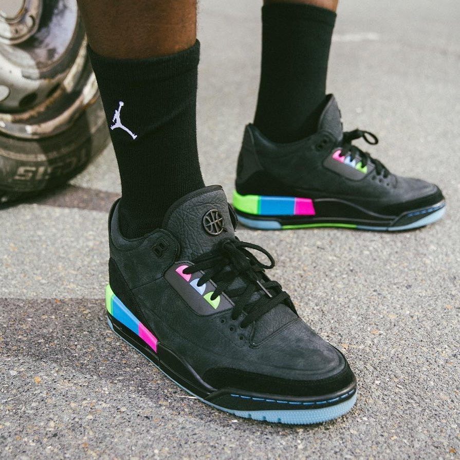 AT9195-001,AJ3,Air Jordan 3,发售 AT9195-001 3M 反光后跟！Air Jordan 3 “Quai 54” 海外已发售，还有白色版！