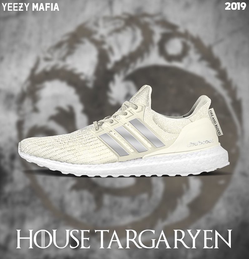 YeezyMafia,《权利的游戏》,adidas,Ultr  龙妈家族来了！《权利的游戏》 x Ultra Boost 两款新品曝光！