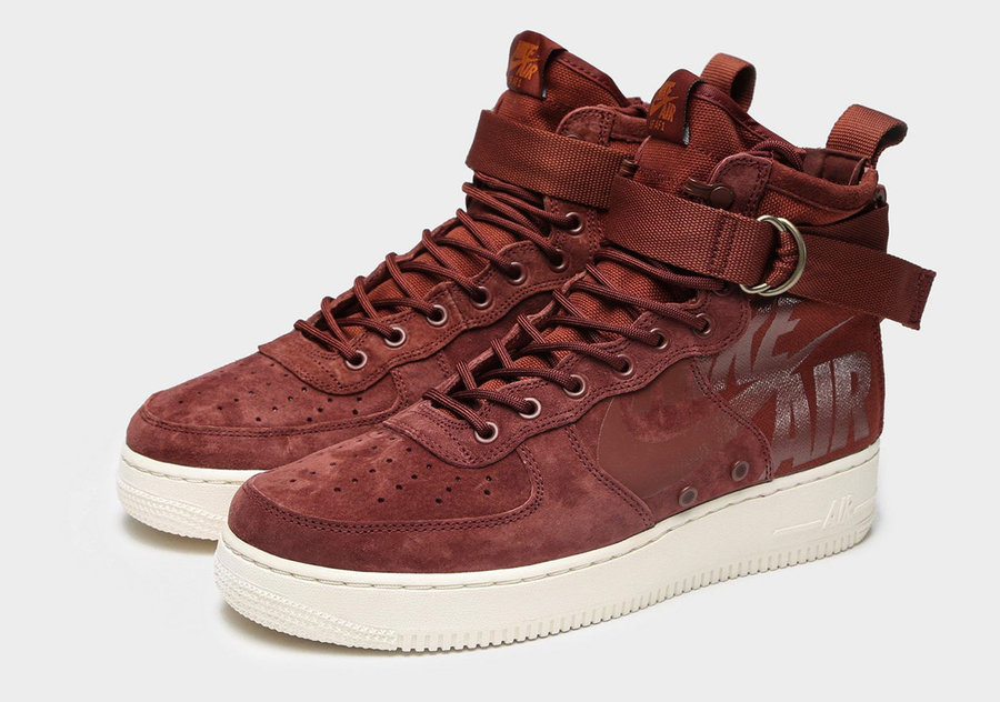 Nike,SF-AF1  麂皮材质打造！砖红色 SF-AF1 将于近期发售！