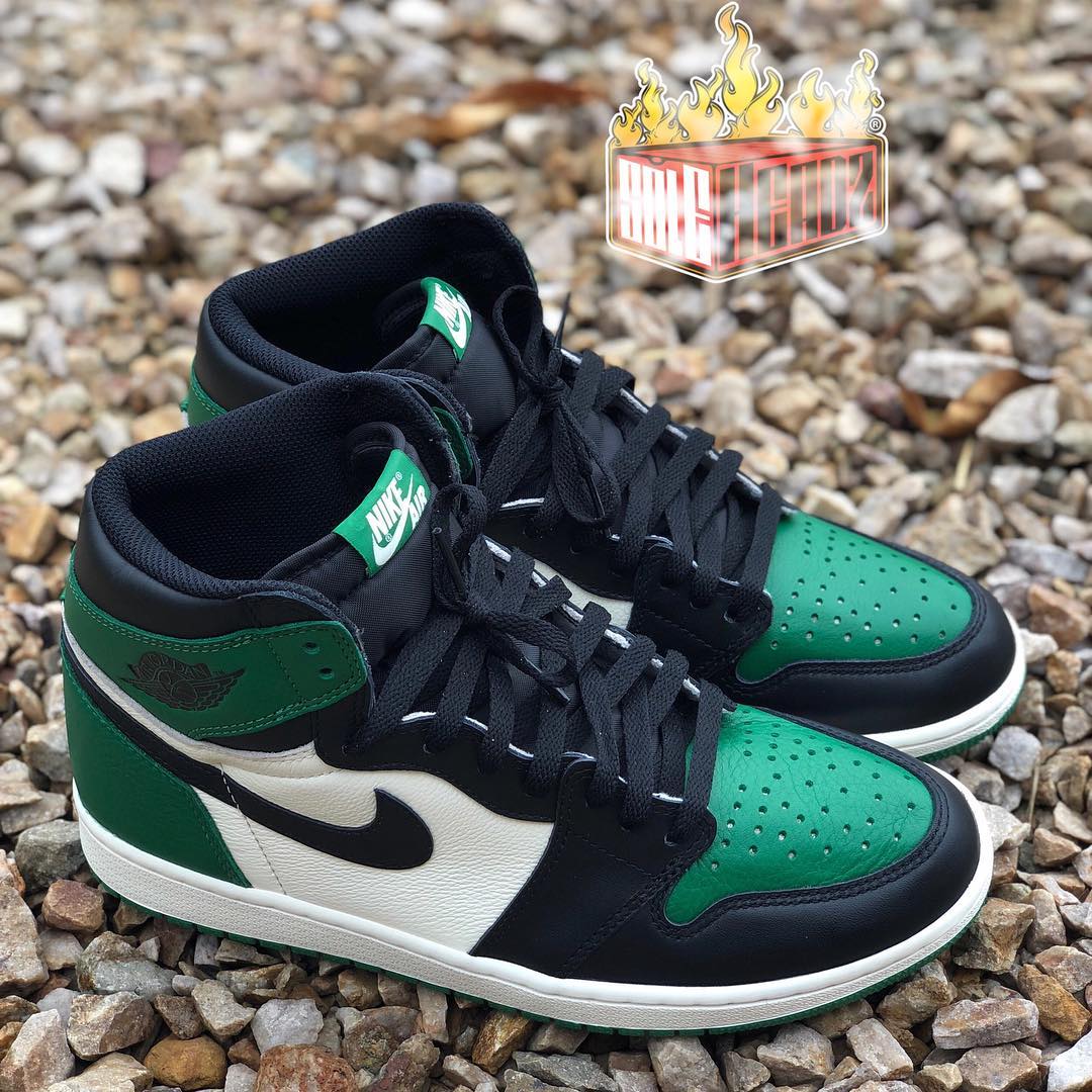 AJ1,Air Jordan 1,555088-302  上脚帅到炸！绿脚趾 Air Jordan 1 是你 9 月必买的球鞋之一！