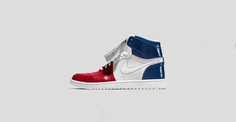 Air Jordan 1,AJ1,上脚,球鞋定制  庆祝法国夺得世界杯！AJ1 法国配色定制版欣赏