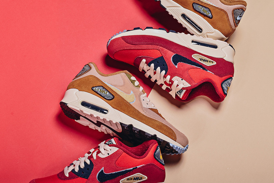 Nike,Air Max 90  麂皮搭配灯芯绒材质！复古 Air Max 90 带来独特质感！