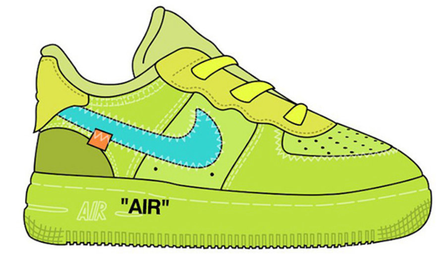 OFF-WHITE,Nike,Air Force 1,AF1  又可以全家上脚了！OFF-WHITE x AF1 将推出童鞋版本
