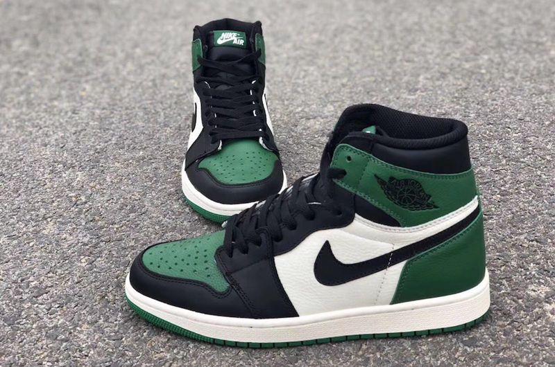 Nike,Air Jordan 1,黑绿脚趾,曝光  发售临近！黑绿脚趾 Air Jordan 1 新实物图曝光！
