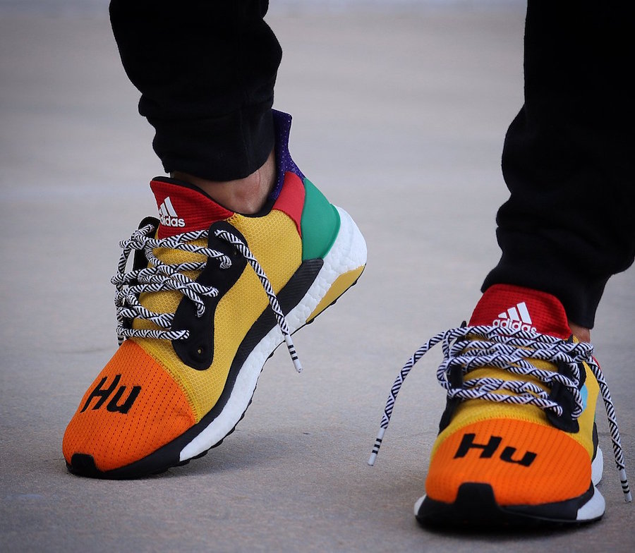 Adidas,adidas solar hu,Pharrel  炸街彩虹鞋！菲董联名 adidas Solar “HU” 上脚美图欣赏