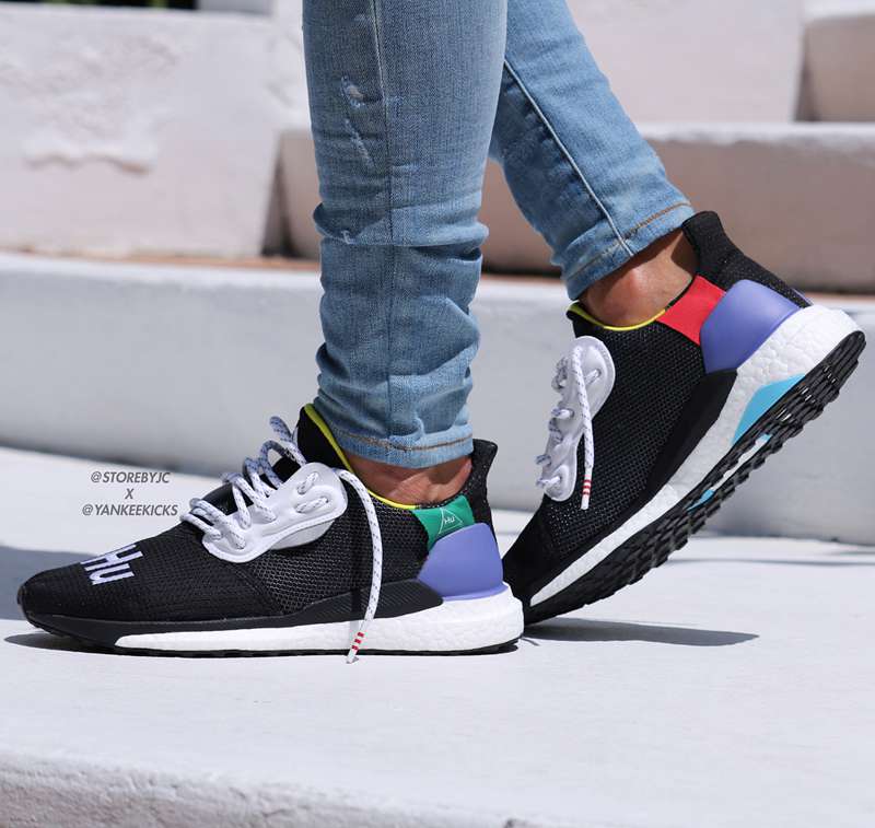 Adidas,adidas solar hu,Pharrel  黑白难掩风骚！菲董联名 adidas Solar “HU” 上脚美图欣赏