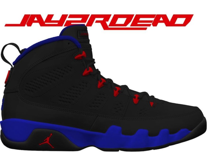 红蓝,双色,点缀,Air,Jordan,“,Dark,Con  红蓝双色点缀！Air Jordan 9 “Dark Concord” 明年三月发售