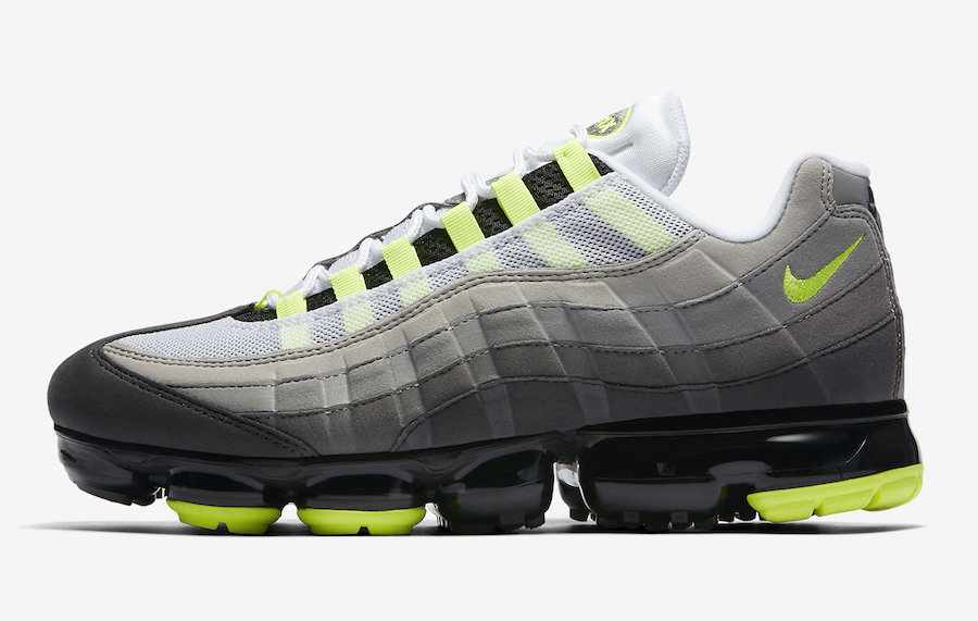 Nike,Air VaporMax 95,AJ7292-00  Air Max 95 最经典配色！全新杂交鞋 Air VaporMax 95 下月登场