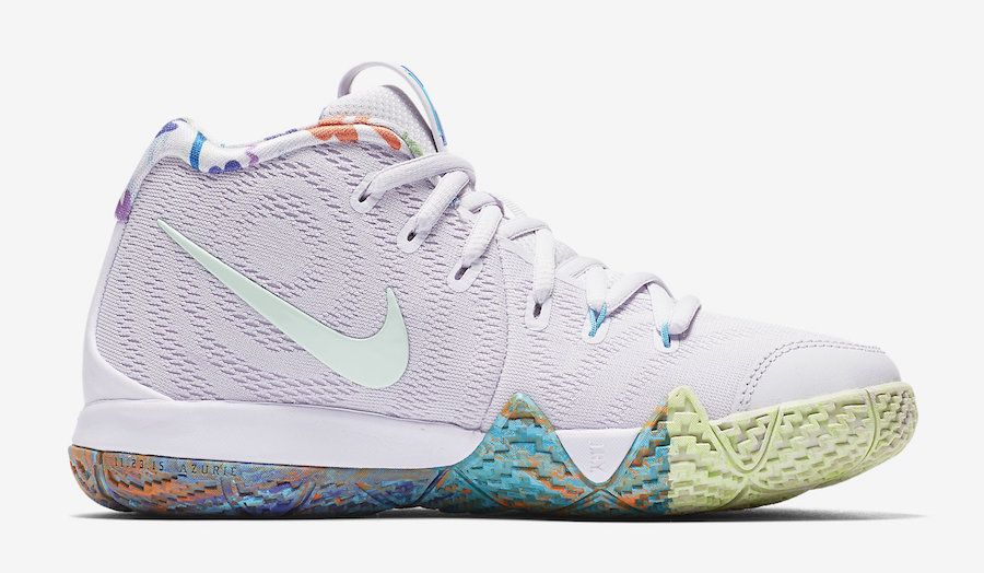 Nike,Kyrie 4,943806-902,发售  烟花般炫彩外底！新配色 Kyrie 4 将于下月发售！