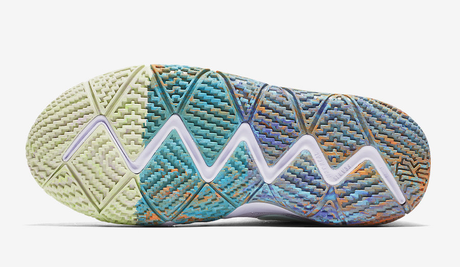 Nike,Kyrie 4,943806-902,发售  烟花般炫彩外底！新配色 Kyrie 4 将于下月发售！