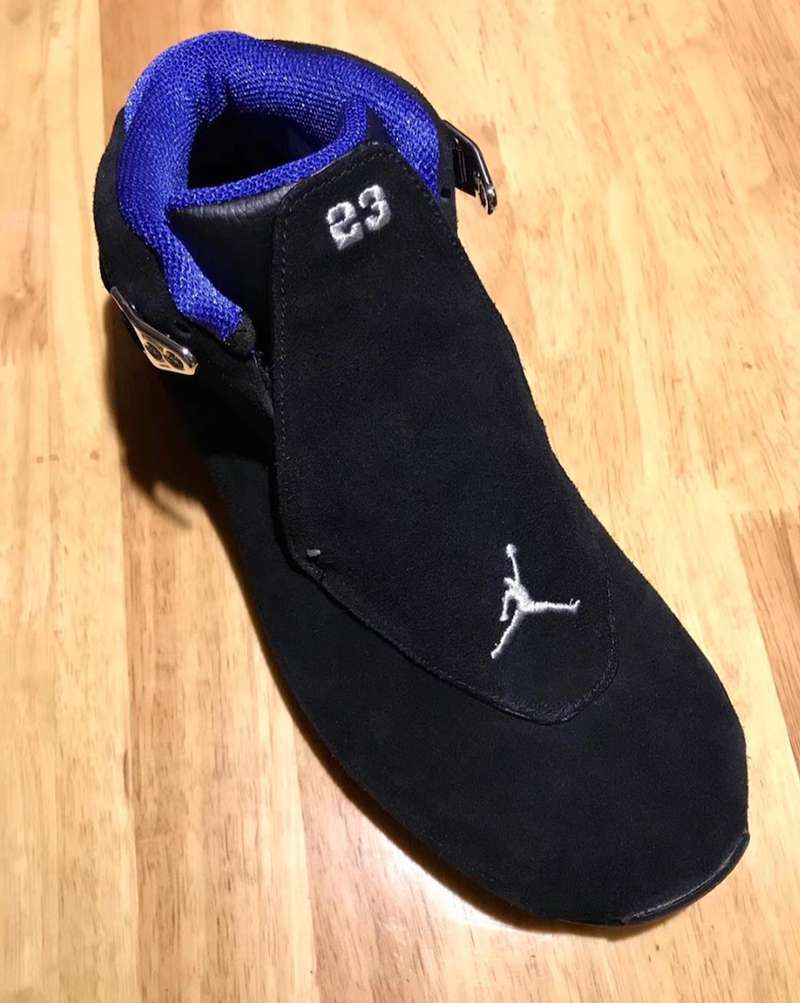 AJ18,Jordan Brand,Air Jordan 1  元年黑蓝首次复刻！Air Jordan 18 OG 上脚图曝光