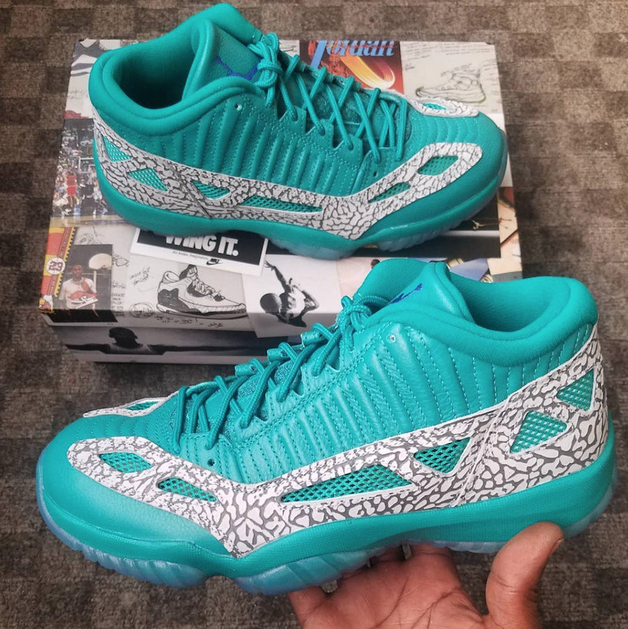 AJ11,Air Jordan 11,Air Jordan  清爽湖蓝 + 醒目爆裂纹！全新 AJ11 IE Low 本月发售