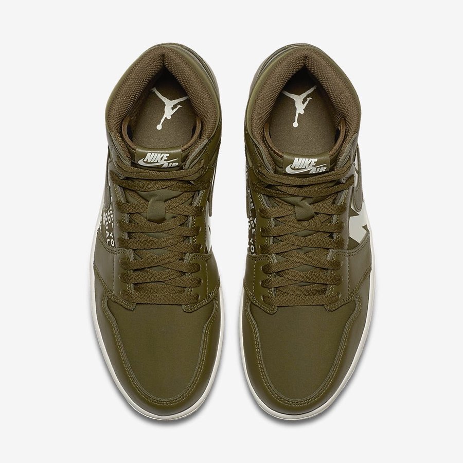 Jordan Brand,Air Jordan 1,aj1,  神秘弹幕设计加持！非对称设计 Air Jordan 1 官图释出